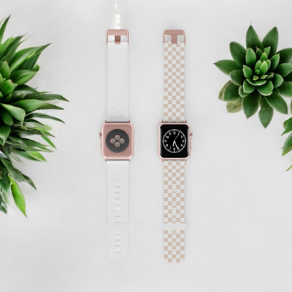 Apple Watch Band - Brown Checkered