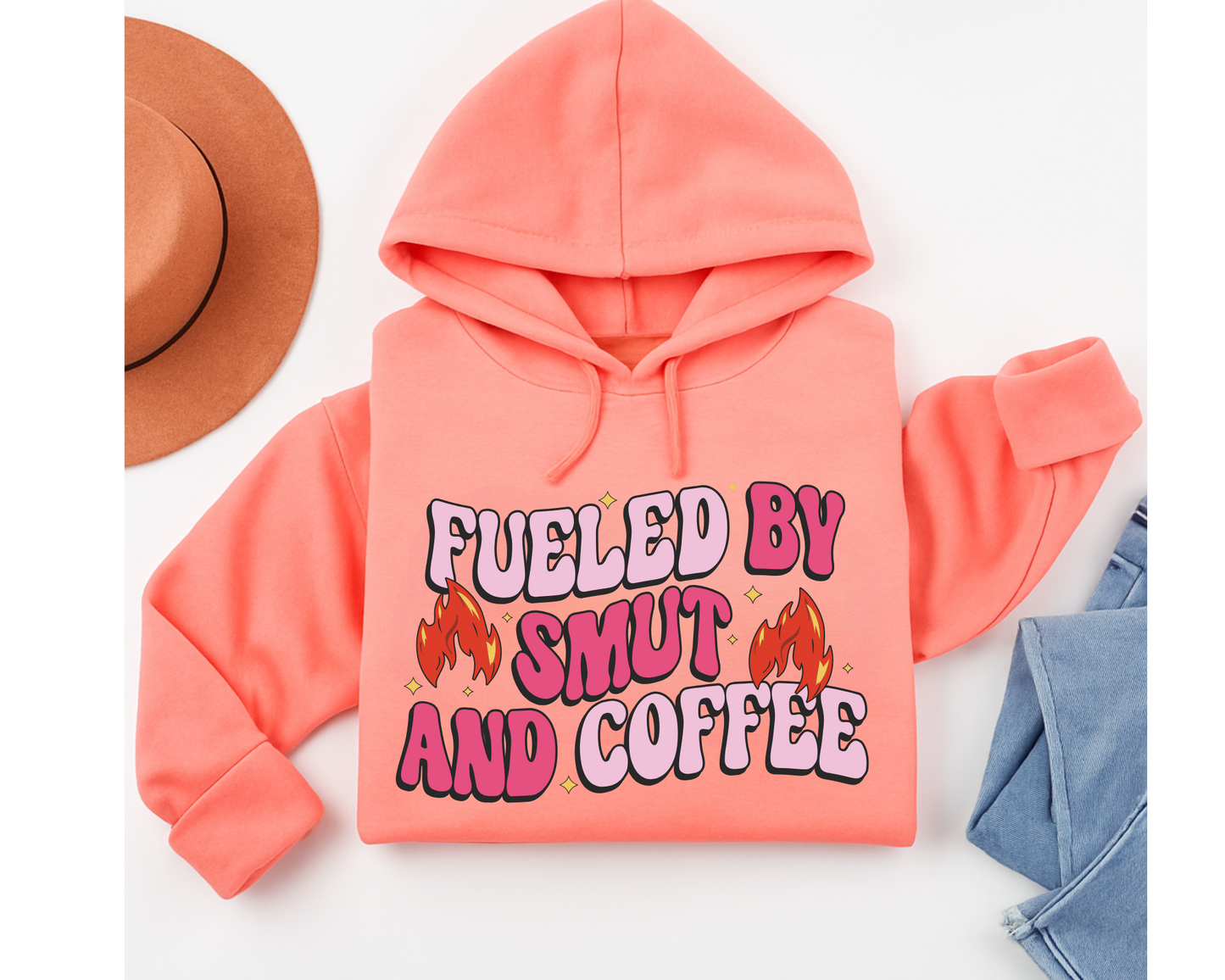 Bookish Sweatshirts & Hoodies - Fueled by Smut & Coffee