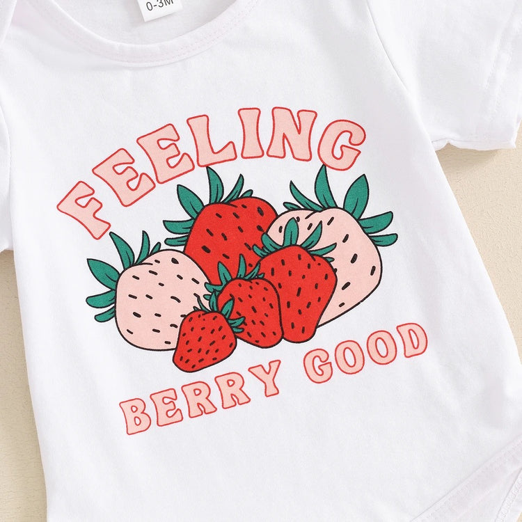Berry Good Strawberry Outfit Set Hippo Boutique