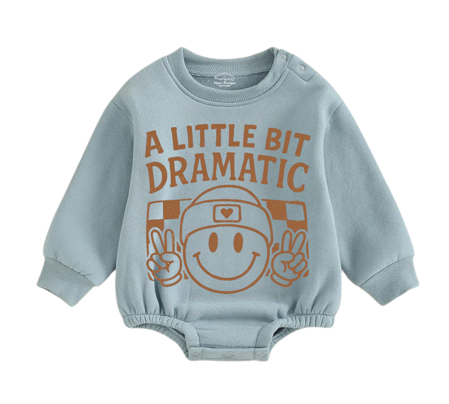 Soft warm fleece oversized Romper - A Little Bit Dramatic Hippo Boutique