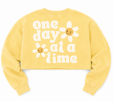 Cropped Sweatshirt - One day at a time Hippo Boutique