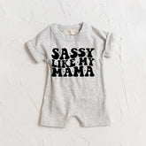 Sassy Like my Mama baby Girl romper bodysuit Hippo Boutique