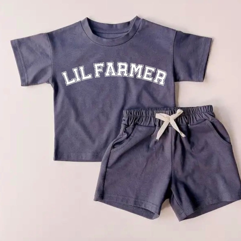 Little Farmer Baby Boy T-Shirt & Shorts Set Hippo Boutique