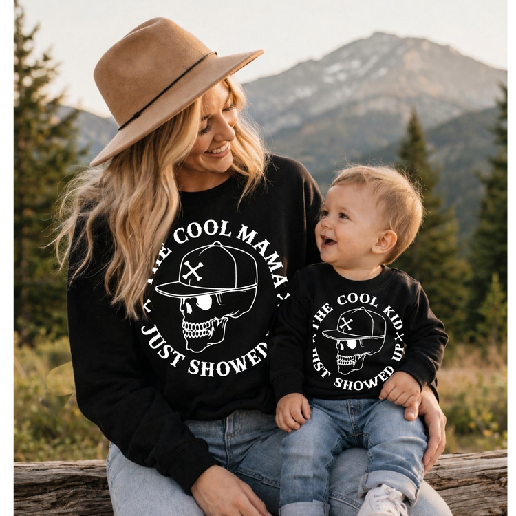 Mama & Mini Matching Sweatshirts - Cool kid Hippo Boutique