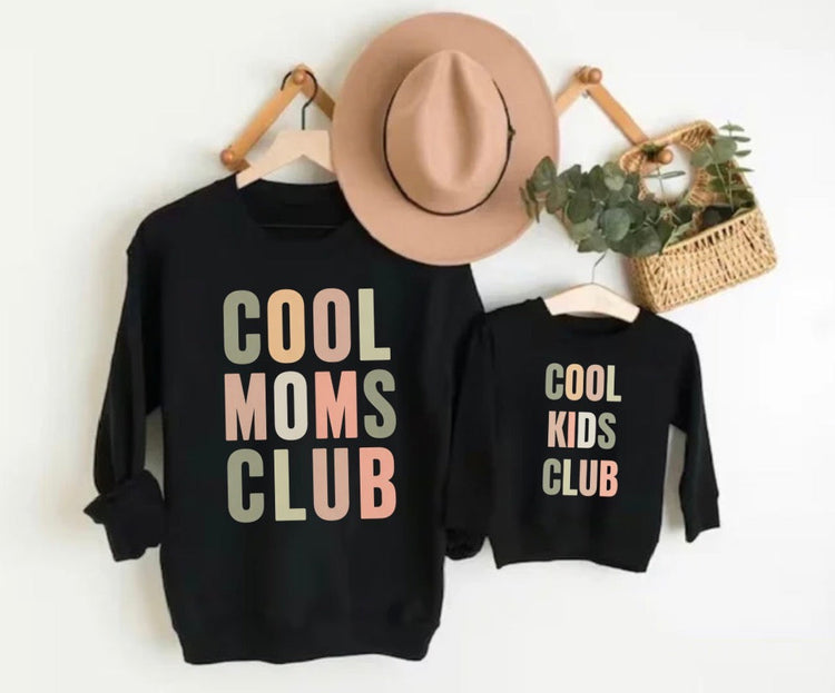 Mama & Mini Matching Sweatshirts - Cool Club Hippo Boutique