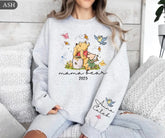 Custom Mama Bear Sweatshirt with children’s name on sleeve Hippo Boutique