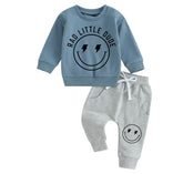 Rad Little Dude Smile Sweatshirt & Pants Set Hippo Boutique