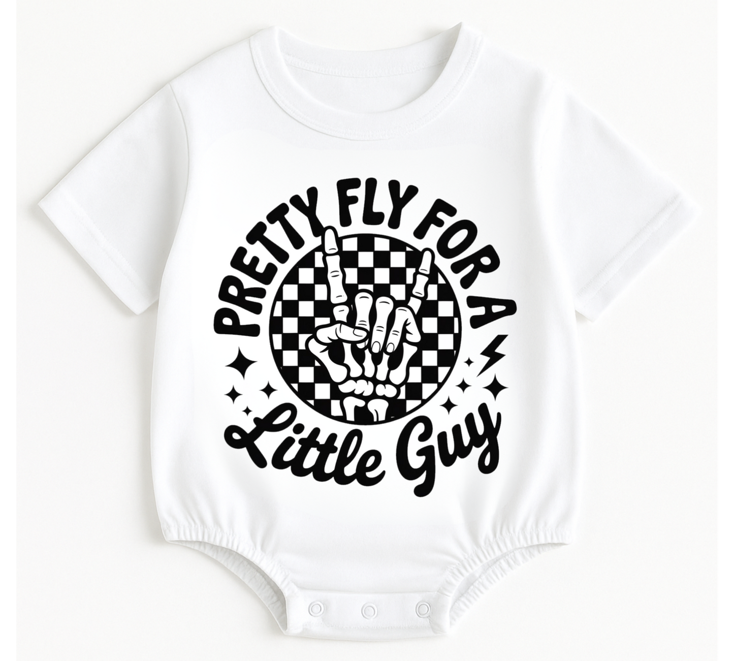 Baby t-shirt Bubble Romper - Pretty Fly Hippo Boutique