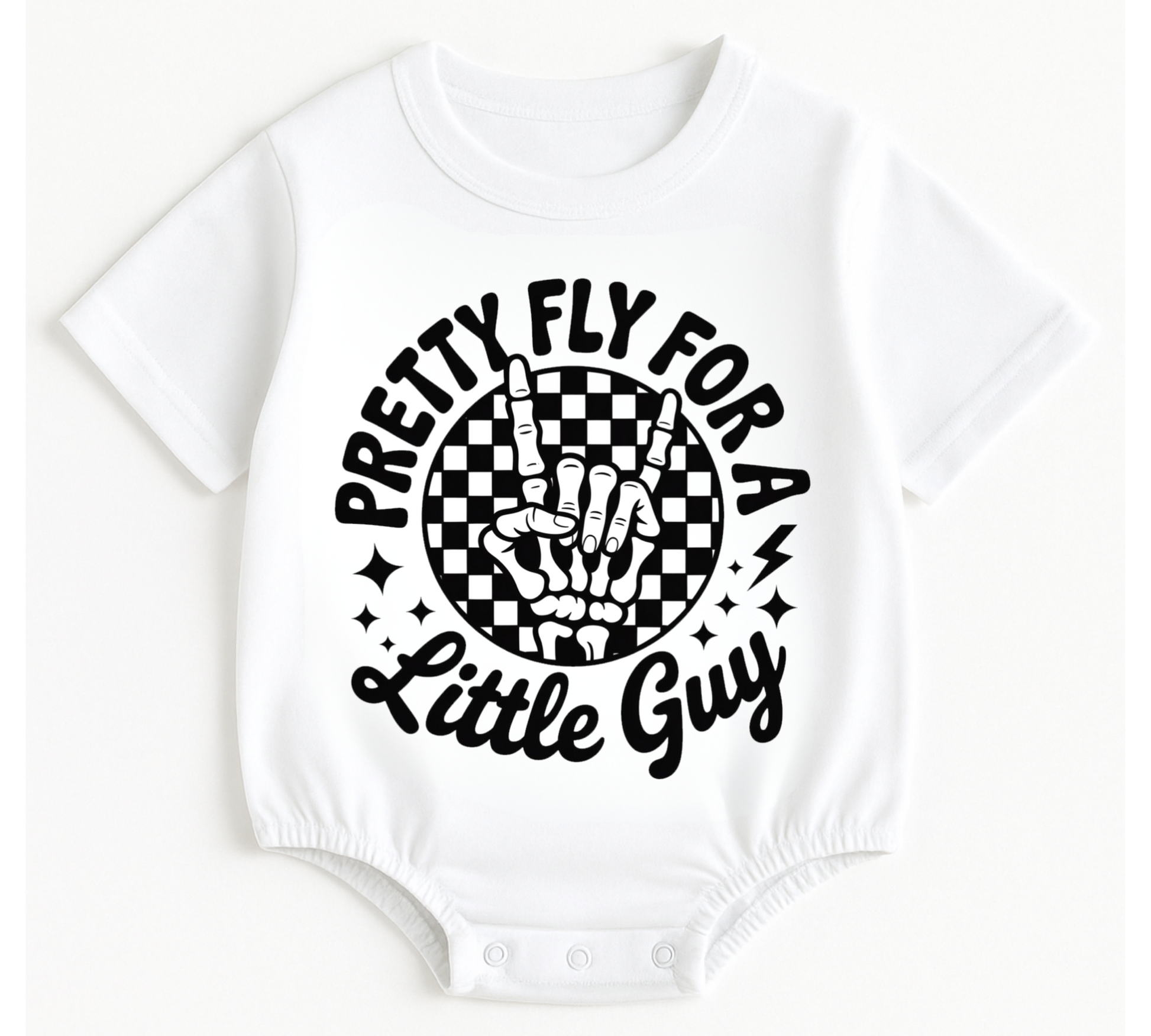 Baby t-shirt Bubble Romper - Pretty Fly Hippo Boutique