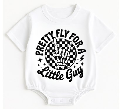 Baby t-shirt Bubble Romper - Pretty Fly Hippo Boutique