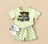 Wild Child T-Shirt & Checkered Shorts Set Hippo Boutique