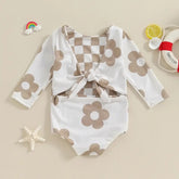 Baby Girl One Piece Boho Floral Swimsuit Hippo Boutique