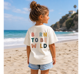 Toddler t-shirt- Born to be wild Hippo Boutique