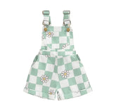 Checkered Suspender Shorts Hippo Boutique