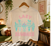 Cropped Top & T-Shirts - Lazy Sundaes Hippo Boutique