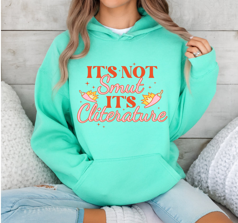 Women’s Bookish Sweatshirts & Hoodies - It’s Not Smut Hippo Boutique