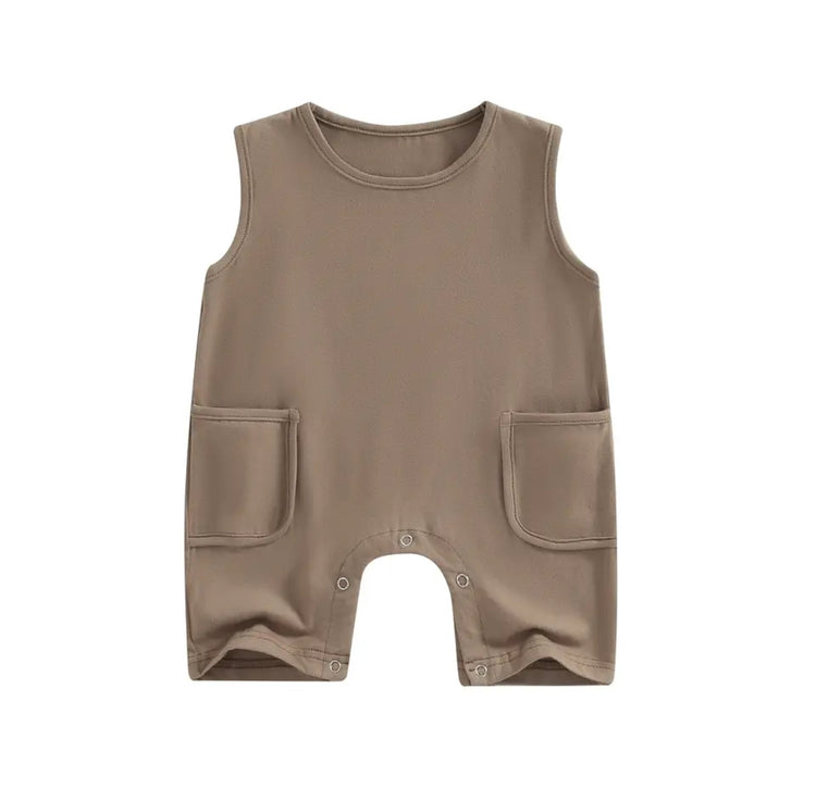 Baby & toddler sleeveless romper bodysuit Hippo Boutique