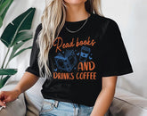 Read Books & Drink Coffee T-Shirts Hippo Boutique