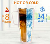 Retro Mama Mommy Mom Bruh 40oz Shimmer Tumbler with Handle Hippo boutique