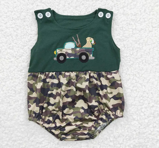Baby Girl Camo Hunting Rompers Hippo Boutique