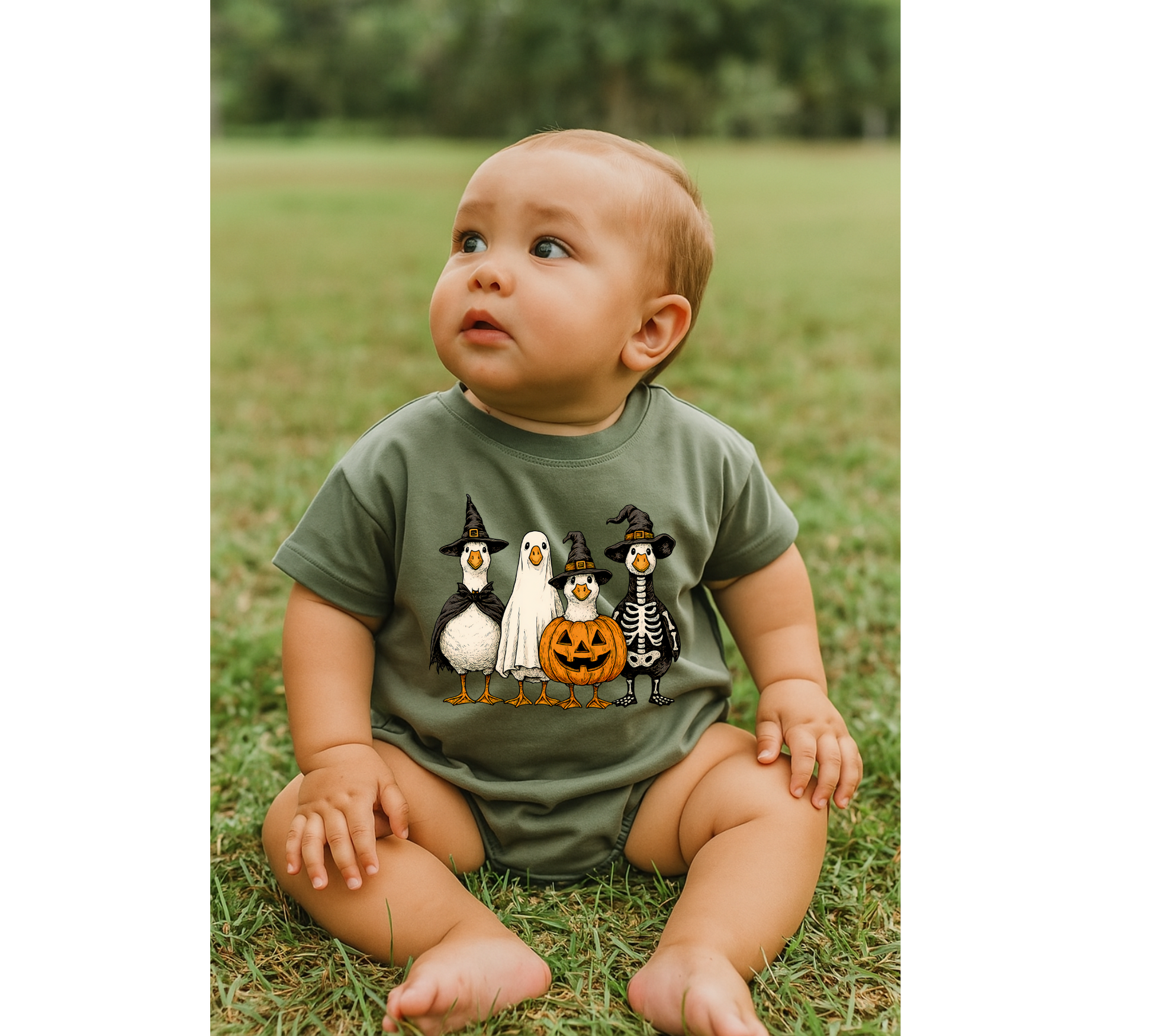 Halloween Duck Baby t-shirt Bubble Romper Hippo Boutique