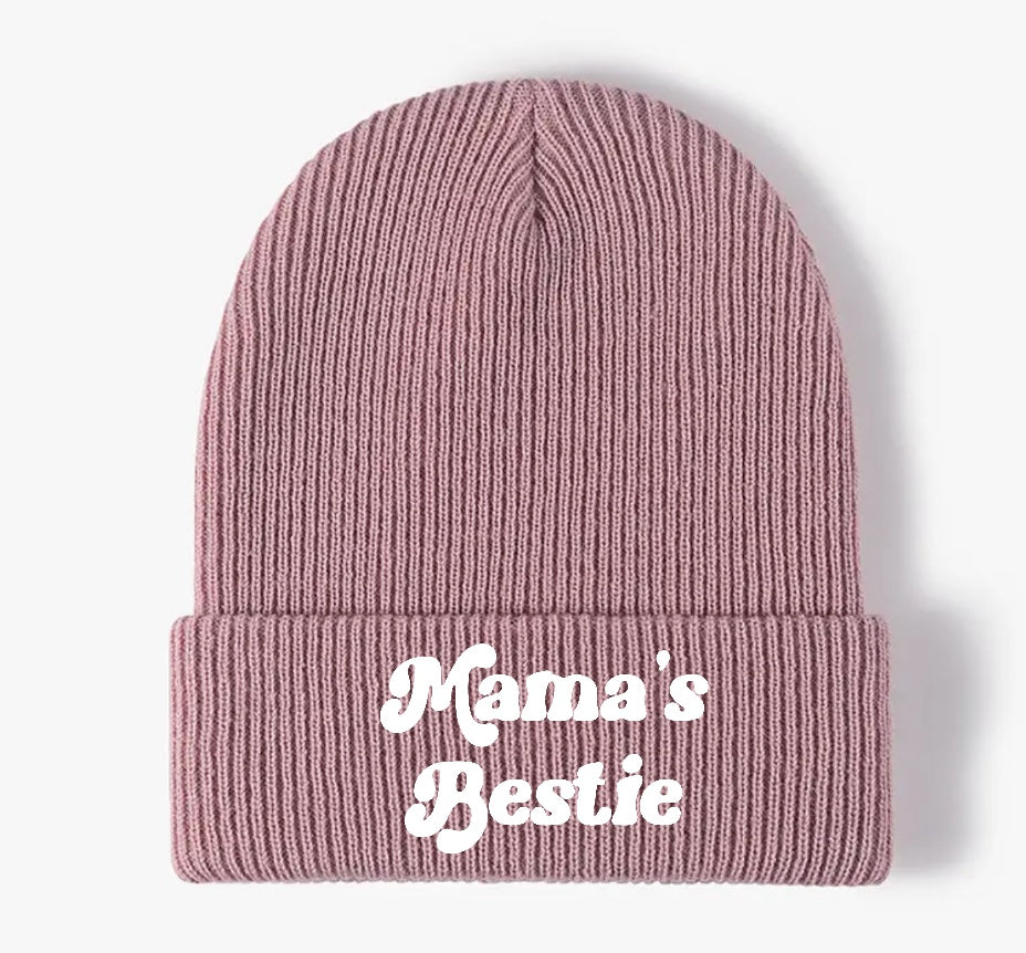 Mama’s Bestie Baby Beanies Hippo Boutique