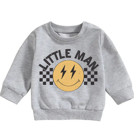 Little Man Retro Baby & toddler Boy sweatshirt Hippo Boutique