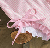 Newborn Baby & Toddler striped Zip Up Swimsuit with hat and bows Hippo Boutique