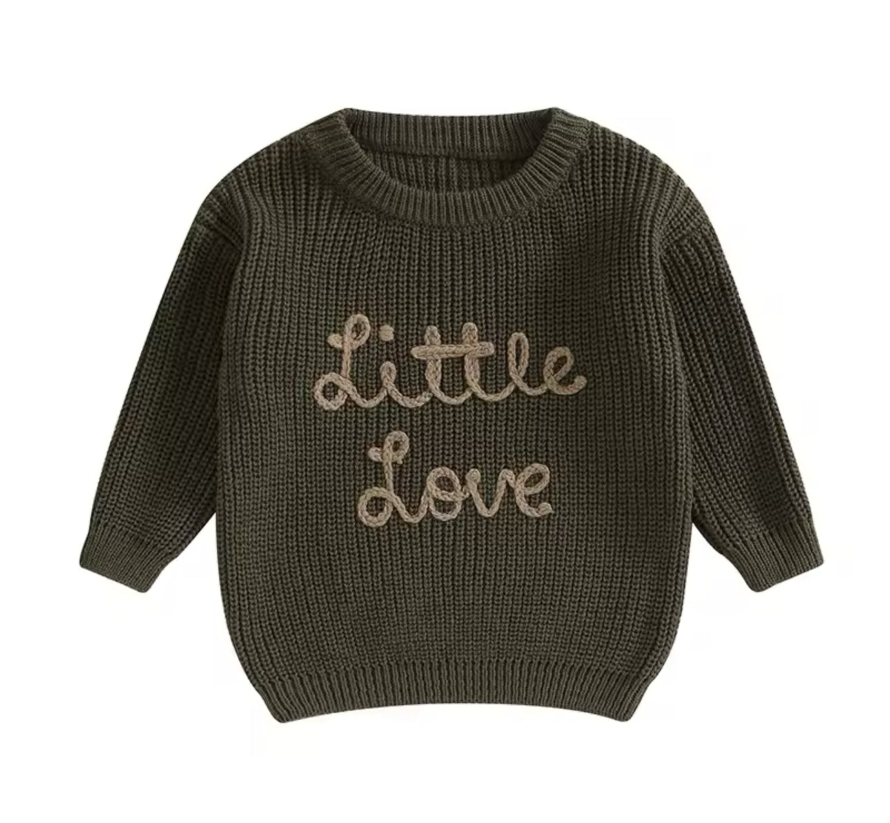 Baby & Kids Embroidered Little Love knit Sweaters Hippo Boutique