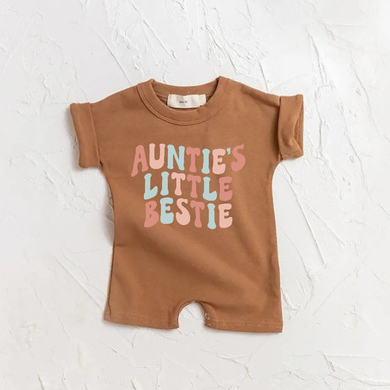 Auntie’s Little Bestie romper bodysuit Hippo Boutique