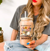 My Weekend is all Booked Glass Tumbler Cups Hippo Boutique