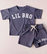 Little Bro Baby Boy T-Shirt & Shorts Set Hippo Boutique