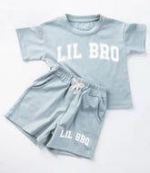 Little Bro Baby Boy T-Shirt & Shorts Set Hippo Boutique
