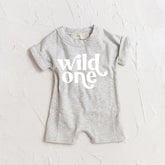 Wild One baby romper bodysuit Hippo Boutique