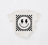 Retro Smile Baby t-shirt Bubble Romper Hippo Boutique
