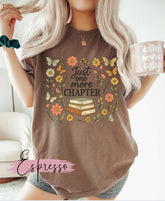Bookish One More Chapter Floral Women’s T-Shirt Hippo Boutique