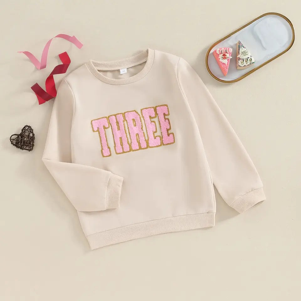 Baby and kids Birthday Sweatshirt Hippo Boutique