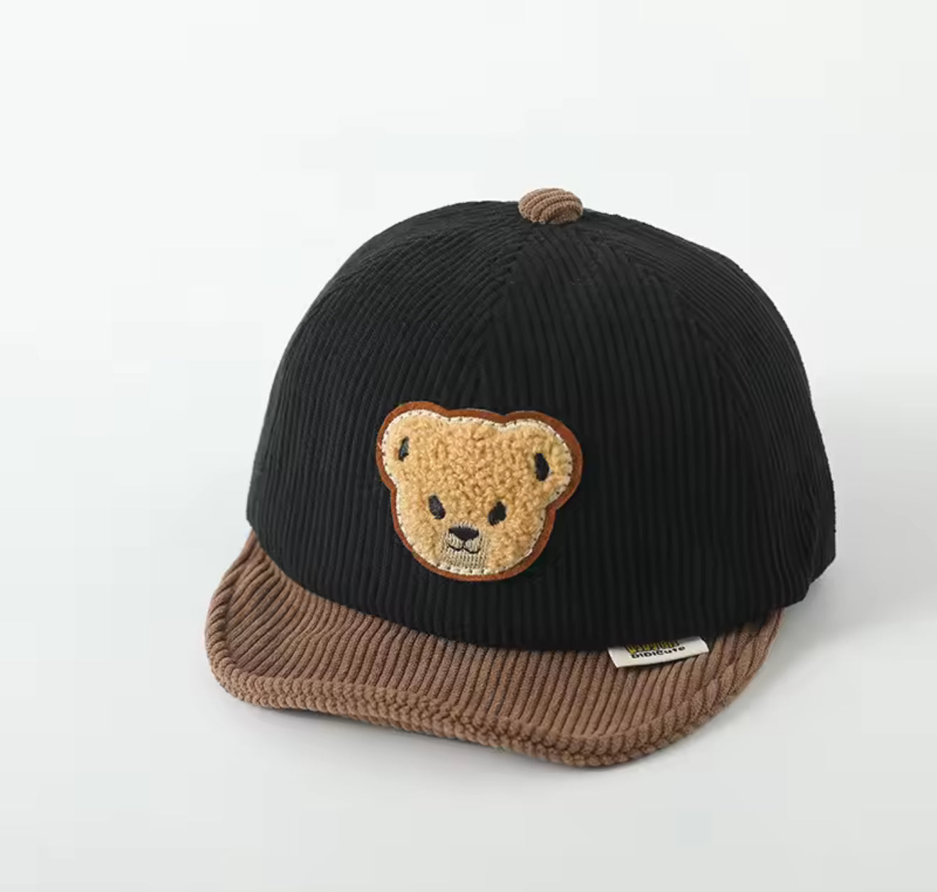 Teddy Bear Soft Edge Corduroy Baby Hats Hippo Boutique