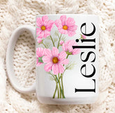 Personalized Birth Flower Cup Hippo Boutique