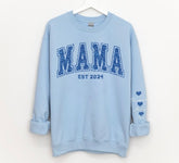 Glitter Mama Sweatshirt with children’s name on sleeve Hippo Boutique