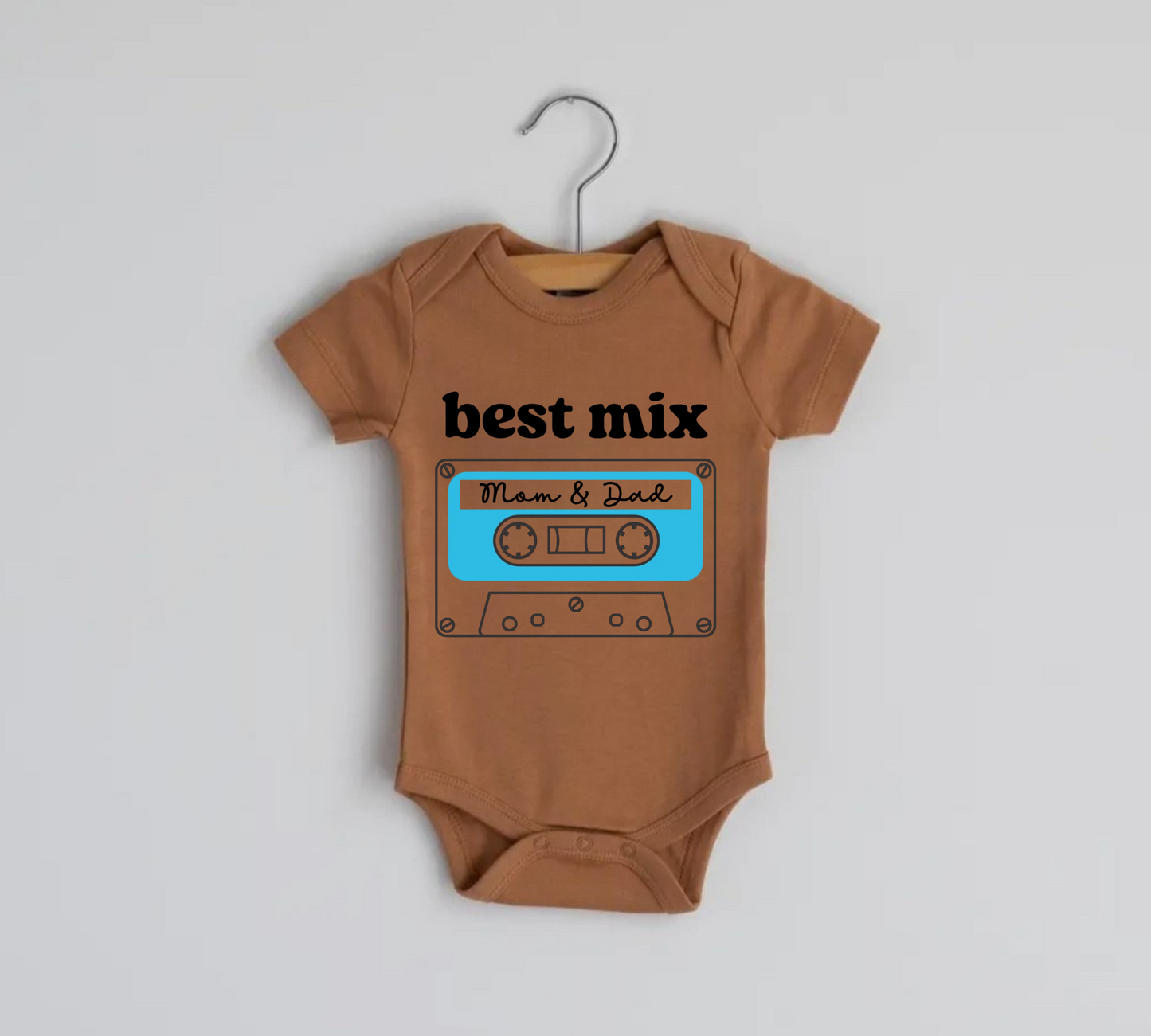 Best Mix Tape Newborn Baby Bodysuit Onesie Hippo Boutique