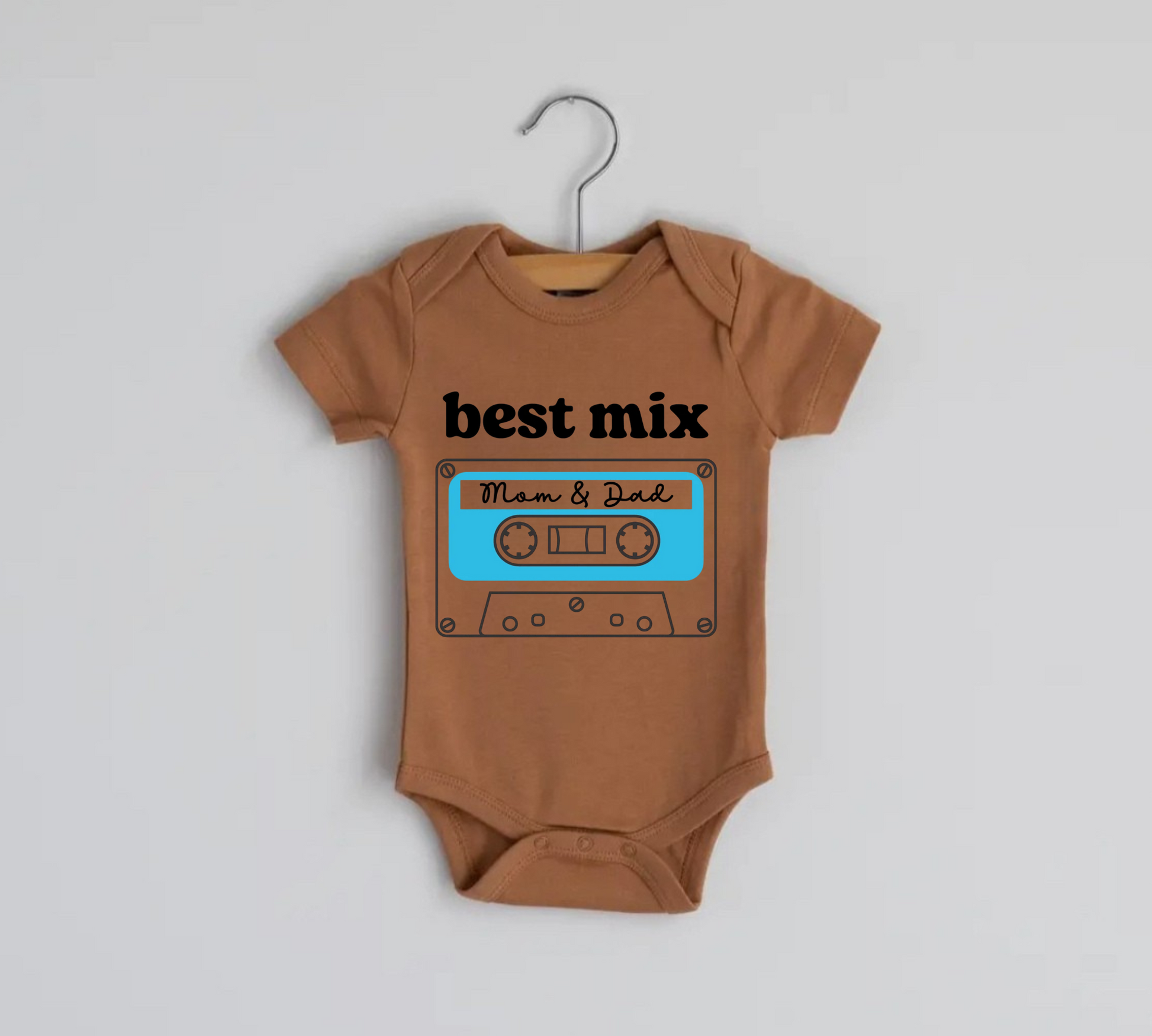 Best Mix Tape Newborn Baby Bodysuit Onesie Hippo Boutique