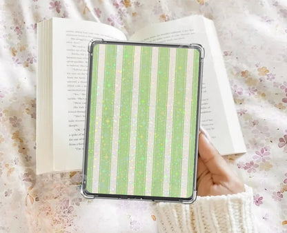 Kindle Insert - Green Stripes