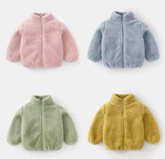 Fleece Baby Zip Up Jacket Hippo Boutique