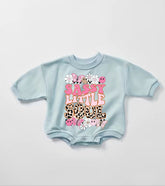 Sassy Little Soul Baby Girl Sweatshirt Romper bodysuit Hippo Boutique