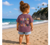 Toddler t-shirt- Born to be wild Hippo Boutique