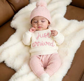 Newborn Baby Knit Coming Home Outfit Hippo Boutique