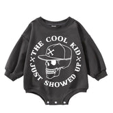 The Cool Kid just showed up Oversized Sweatshirt Romper Hippo Boutique