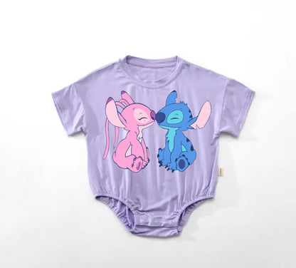 Baby stitch t-shirt Bubble Romper