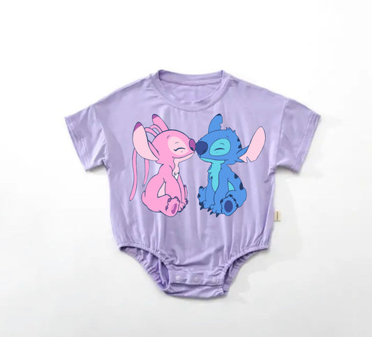 Baby stitch t-shirt Bubble Romper